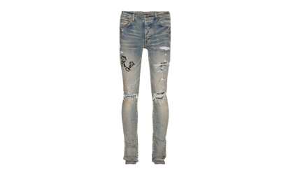 Old English Logo Bandana Patch Jeans "Clay Indigo Multi" PS22MDS148 408B