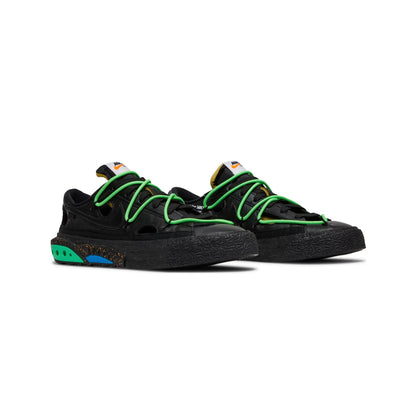 Blazer Low x Off White 'Black Electro Green' (2022)