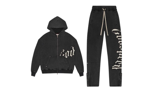 OG Logo Sweatsuit V2 "Black Washed" HH3F8WYY