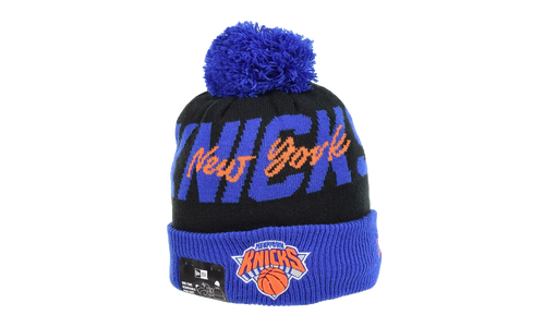 New York Knicks Cuffed Knit Pom Beanie "Black / Blue" 60268803