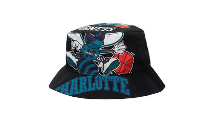 NBA Hardwood Classics Cut Up Bucket Hat "Charlotte Hornets - Black" BUCKSH21322 CHOBLCK