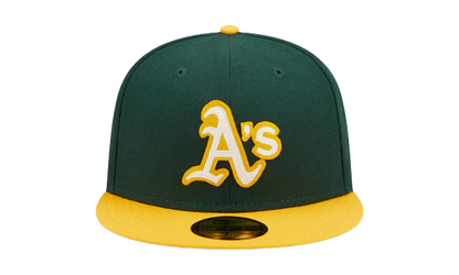 59FIFTY Oakland Athletics Letterman Fitted Hat "Green / Yellow" 60296438
