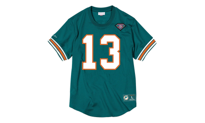 NFL Name & Number Mesh Crew Neck Shirt "Miami Dolphins - Teal" NNMPMG18061 MDOTEAL94DMA