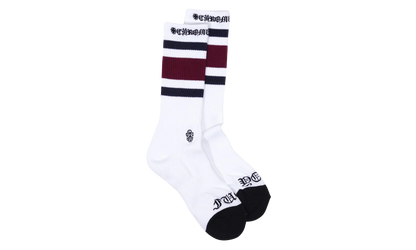 Fuck You Striped Sock "White / Purple" CHRM1022