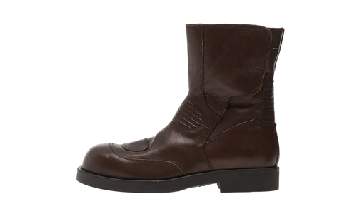 Low Leather Boot "Brown" SH3WU0015P7431T2187