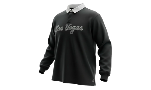 EE RUGBY CORE POLO "LAS VEGAS - Black/ Silver" EE744