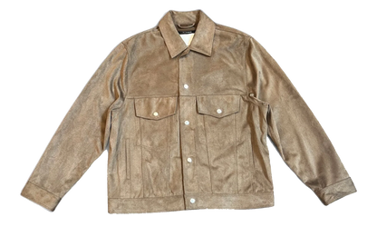 Worker Jacket "Twill Suede Knit - Brown" 261 MJK052 SKNTBRN