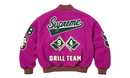Drill Team Patch Varsity Jacket "FW25 - Magenta" SU27249