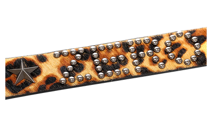 Leopard Studded Belt "Zero - Leopard" P26SPZ018 LPD
