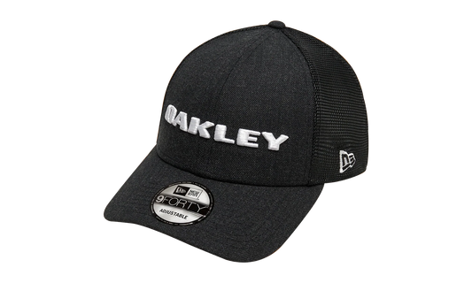 9FORTY OAKLEY x New Era Heather Snapback Hat "Blackout" 911523 02E