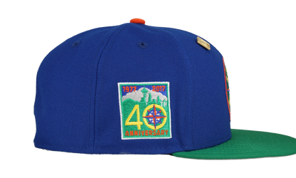 59FIFTY Seattle Mariners 40th Anniversary Patch Fitted Hat "Blue / Green" 123451295379