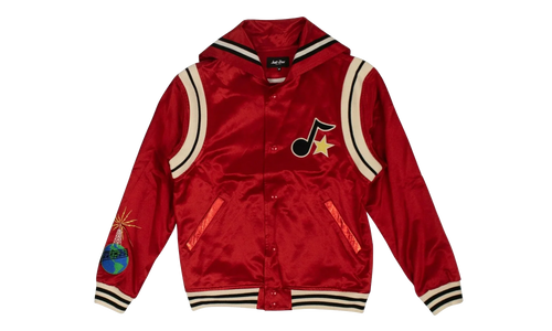 Satin Logo Cape Varsity Jacket "Red" 4925 100000308SLCV RED
