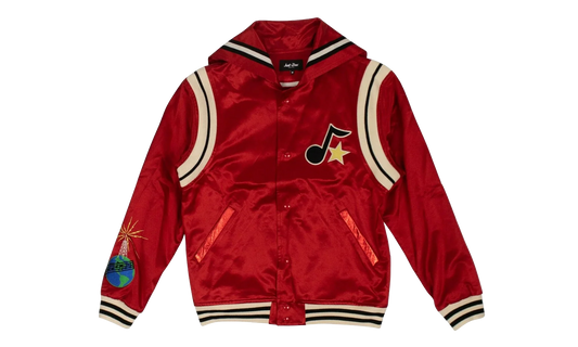Satin Logo Cape Varsity Jacket "Red" 4925 100000308SLCV RED