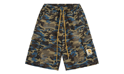 Camo Cargo Shorts "Blue" DSM S26 003