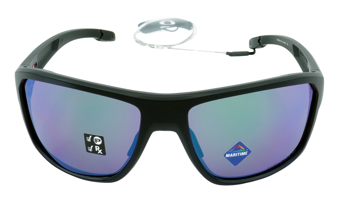 Split Shot Polarized Sunglasses "Matte Black / PRIZM Maritime Polarized" OO9416 11