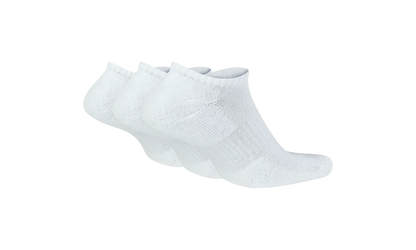 Everyday Cushioned Training No-Show Socks "White / Black - (3 Pairs)" SX7673 100