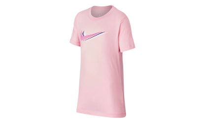 Sportswear Triple Swoosh Tee GS "Pink / White" CU4572 654