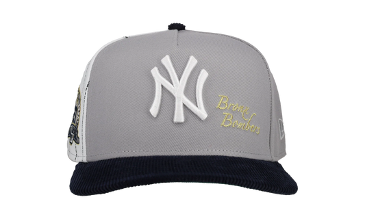 9FIFTY New York Yankees 27x World Series Champs Pinstripe A Frame Snapback Hat "Grey / White / Black" NE270