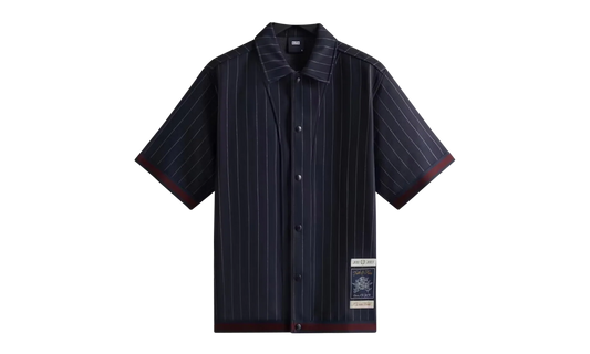 Pinstripe Woodpoint Shooting Shirt "Nocturnal" KHM031018 413