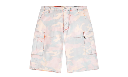 Camo Cut Off Short "Orange" GD047