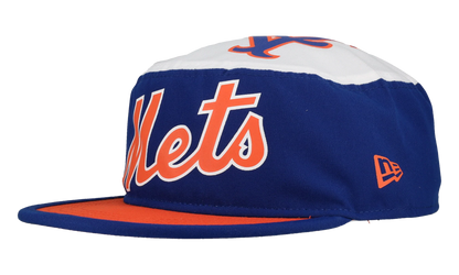 New York Mets Retro Painter Snapback Hat "Cursive Script - Royal Blue / Orange" 123451299657