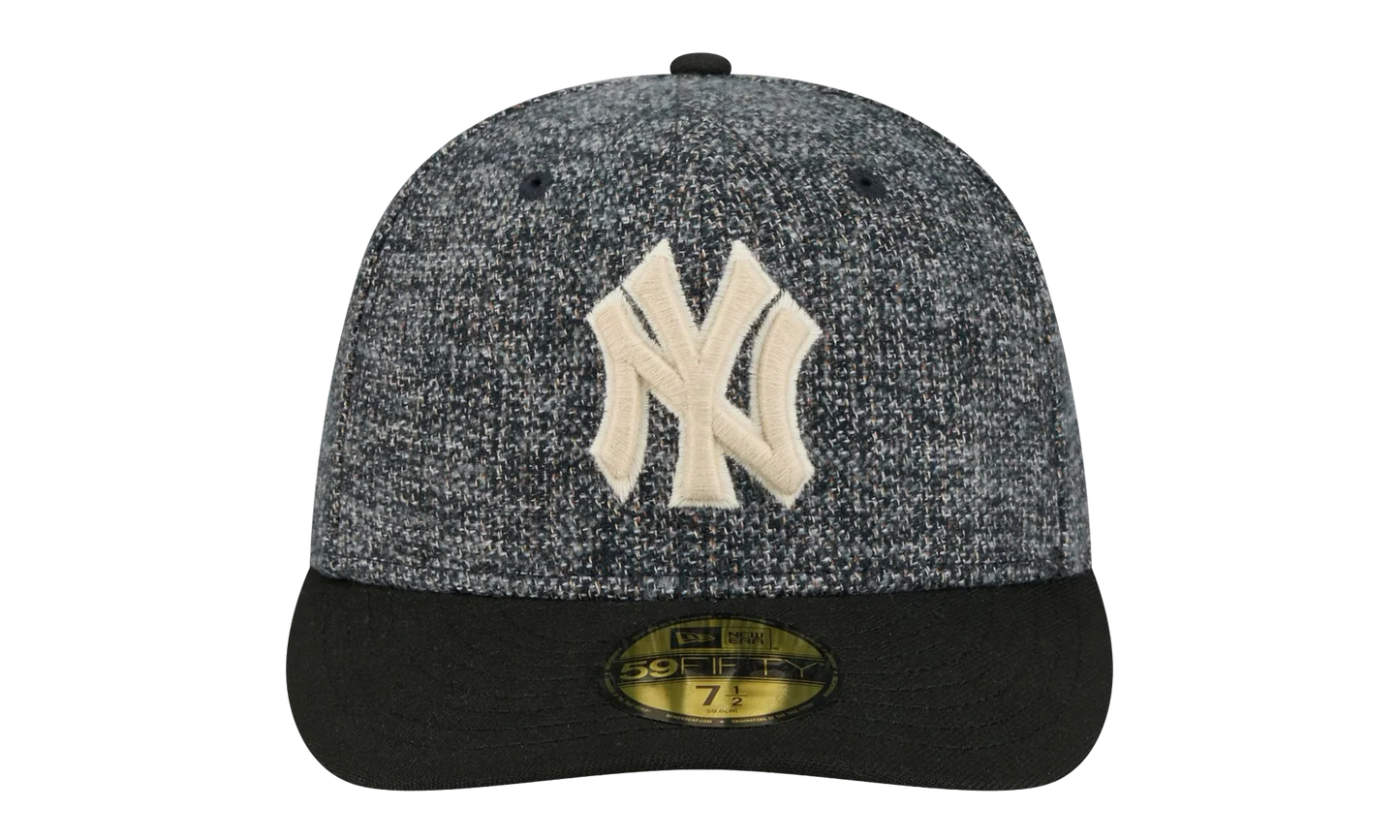 59FIFTY New York Yankees MLB Fitted Hat "Tweedy Cotton Black" NE463