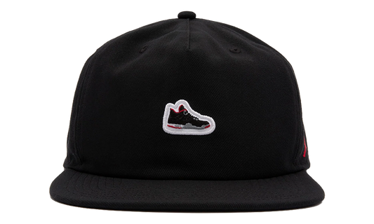 Jordan Pro Unstructured AJ4 Patch Hat "Black / University Red" IM5688 010
