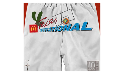 Travis Scott x McDonald's Cactus Jack All American Shorts "White" CPFM32
