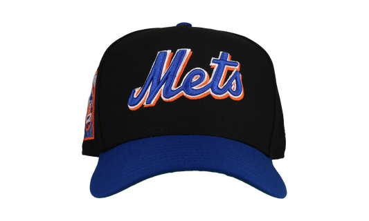 9FIFTY New York Mets 25th Anniversary A Frame Snapback Hat "Black / Blue" NE188
