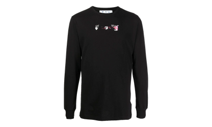 Arrows-Motif T-shirt "Black" OMAB001F21JER0051032