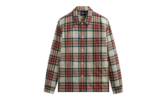 Plaid Boxy Collared Overshirt "Fame" KHM031333 678
