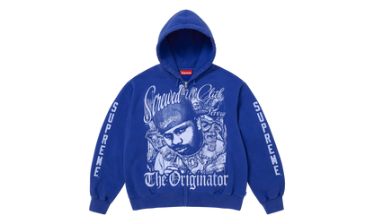 DJ Screw Zip Up Hooded Sweatshirt "SS26 - Royal" SU27356
