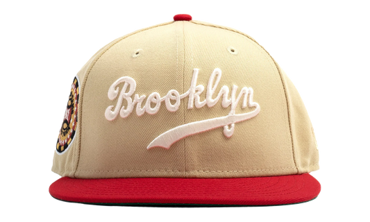 59FIFTY Brooklyn Dodgers 1942 All Star Game Fitted Hat "Vegas Gold / Scarlet" NE486