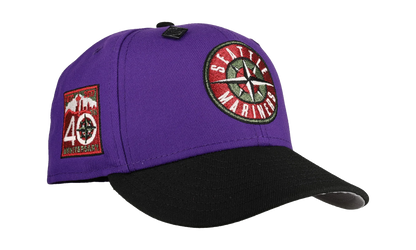 59FIFTY Seattle Mariners 40th Anniversary Fitted Hat "Purple Shock" NE377