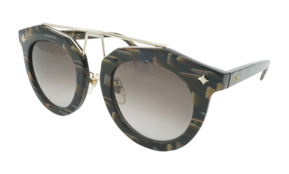 Cat Eye Sunglasses "Striped Khaki" MCM636SK-320