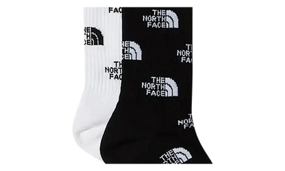 Everyday Crew Socks Logo (2 Pairs) "TNF Black / TNF White" NF0A8BRBKY4