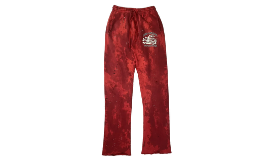 Sports Lava Wash Tie-Dye Sweatpants "Red" HSR151