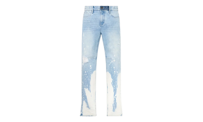 Denis Light Wash Splatter Jeans "Light Blue" MU24D678 B1104WTPSP