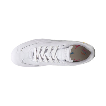 Scuderia Ferrari Speedcat Miami White Lace Up Sneakers