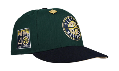 59FIFTY Seattle Mariners 40th Anniversary Fitted Hat "Dark Green / Black" NE375