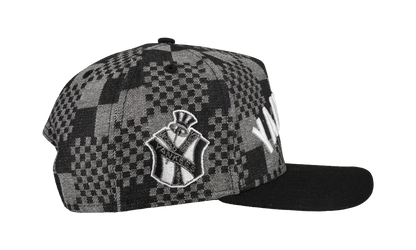 9FIFTY New York Yankees 1951 Checkered A Frame Snapback Hat "Black / Grey (Back Denim)" NE479