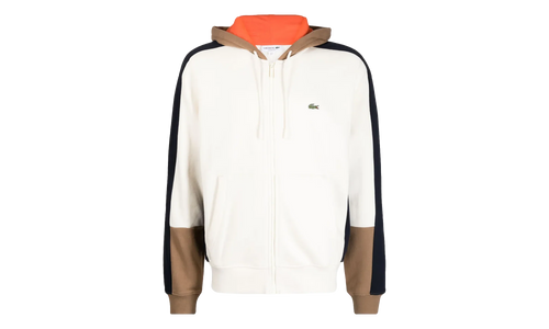 Colorblock Hoodie "White / Brown / Navy Blue" SH1301 RI2