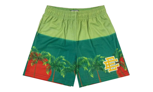 EE Basic Palm Tree Shorts "Green / Yellow" EE295