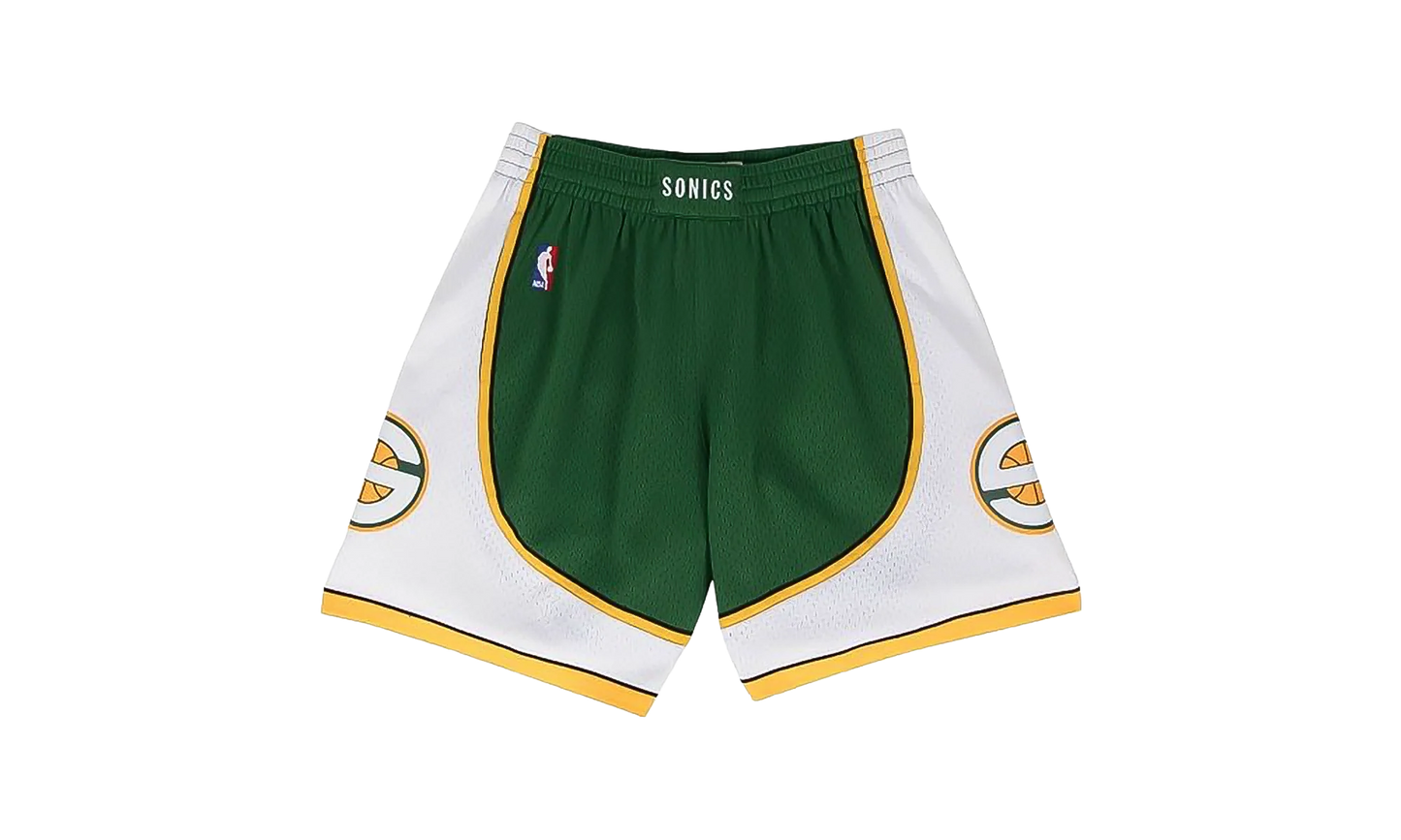 NBA Swingman Road Shorts "2007-08 Seattle SuperSonics - Dark Green" SMSHGS18254 SSUDKGN07