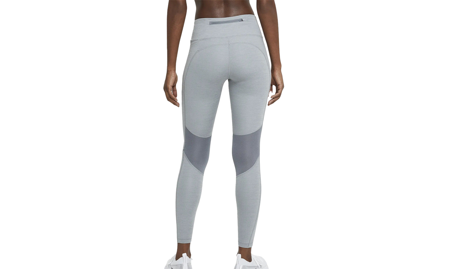 Womens Epic Fast Mid-rise Pocket Running Leggings"SMOKE GREY/HEATHER" CZ9240 084