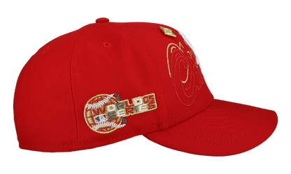 59FIFTY Chicago White Sox 2005 World Series Fitted Hat "Red Chicago Script" NE452