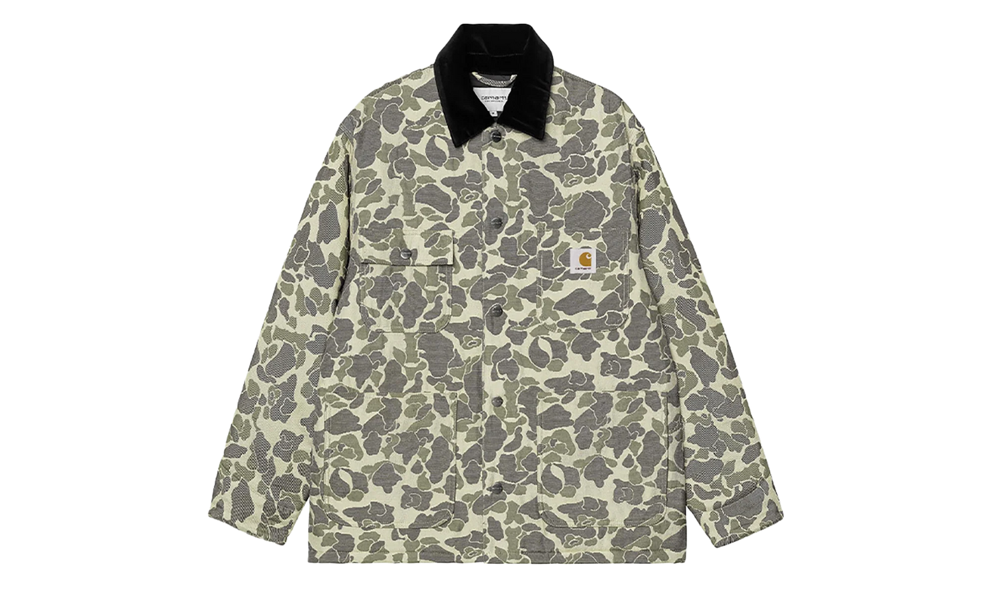 Tapestry Chore Coat "Camo Duck Jacquard Green / Tobacco" I035329 3CK XX