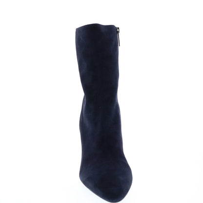 Aquatalia Phila Dress Suede 34L3799-NVY Womens Blue Suede Zipper Ankle & Booties Boots