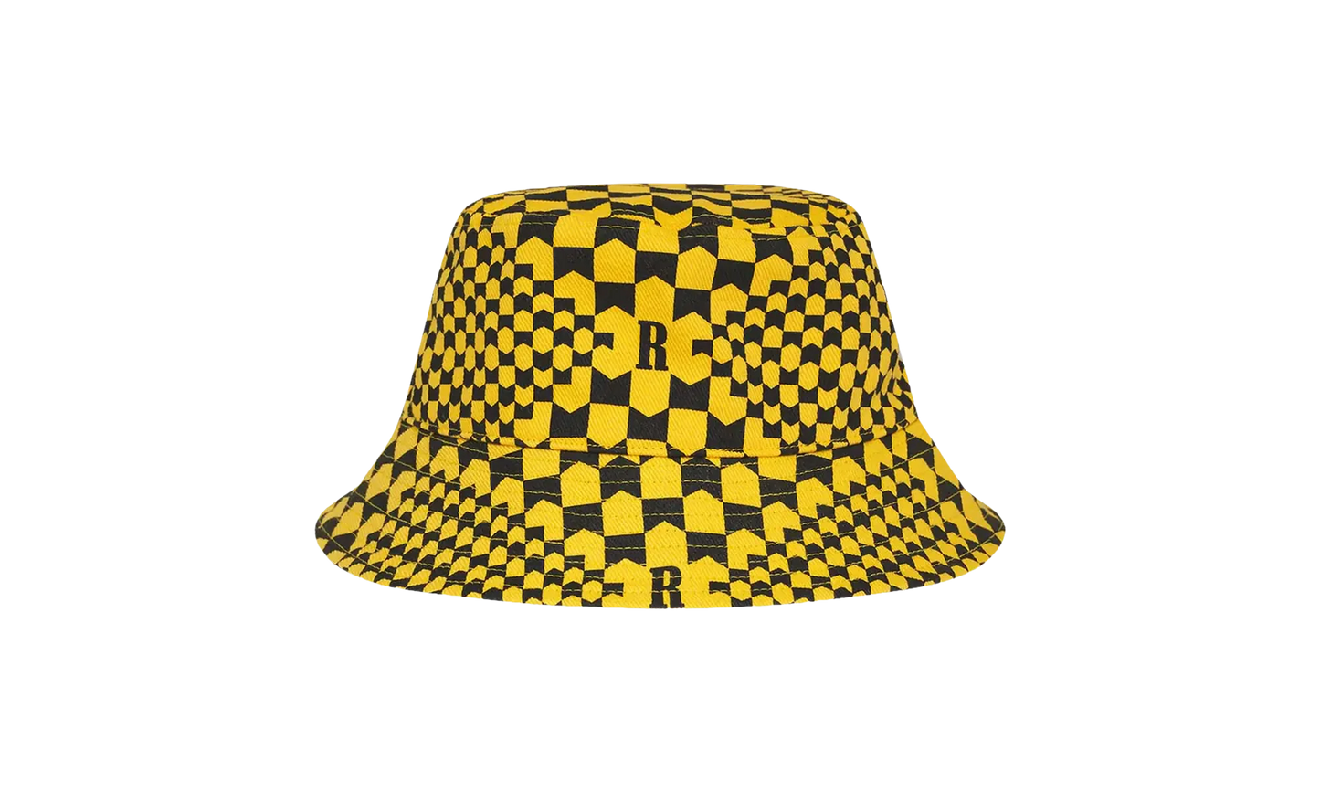 Checkered Monogram Bucket Hat "Yellow/Black" FW22HA06012981