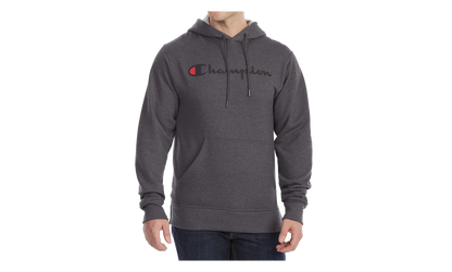 Powerblend Fleece Script Logo Hoodie "Charcoal" GF89H Y0679400C